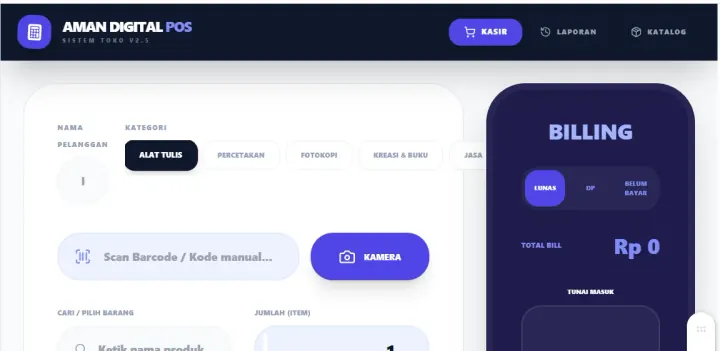 Preview Aplikasi Tracking Order & Stok (AppSheet)