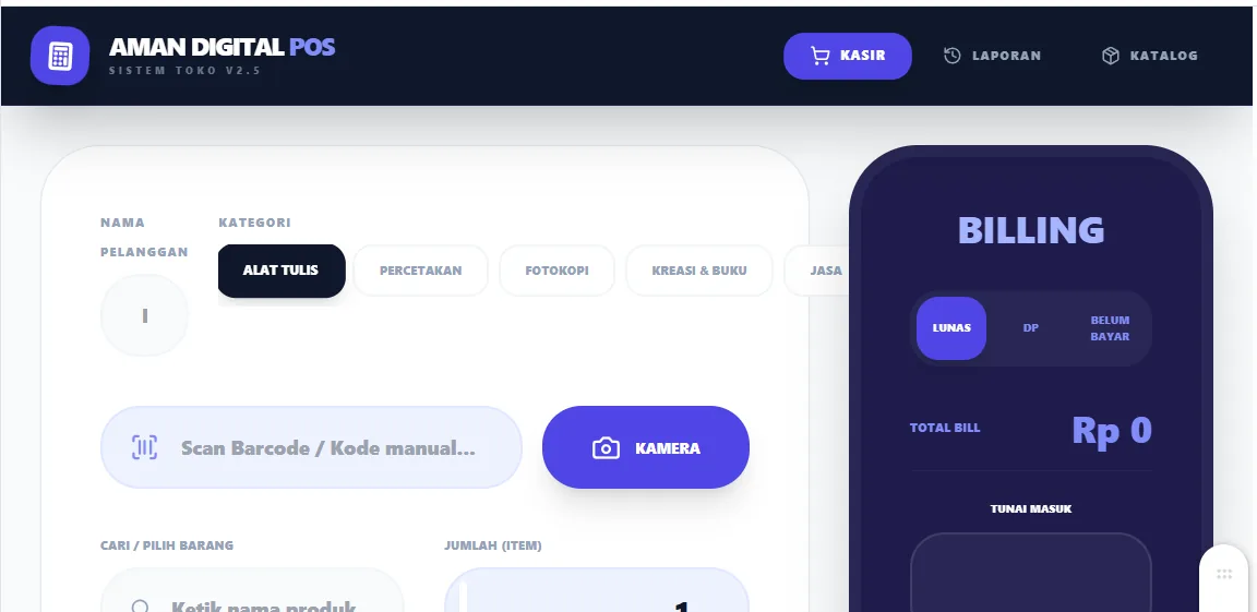 Preview Aplikasi Tracking Order dan Stok